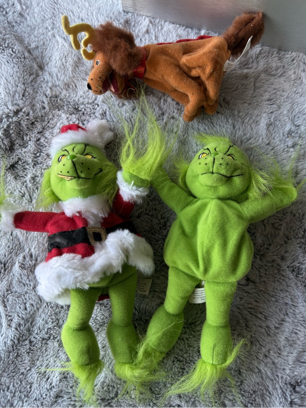 Grinch Plush Toy - Green Holiday Collectible Duo